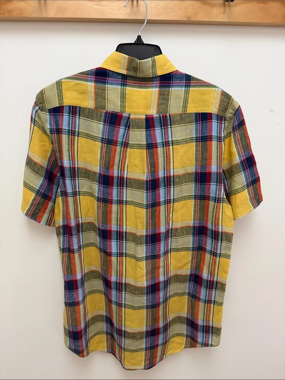 Ralph Lauren Multicolor Yellow Plaid Short-Sleeve Button-Down Shirt